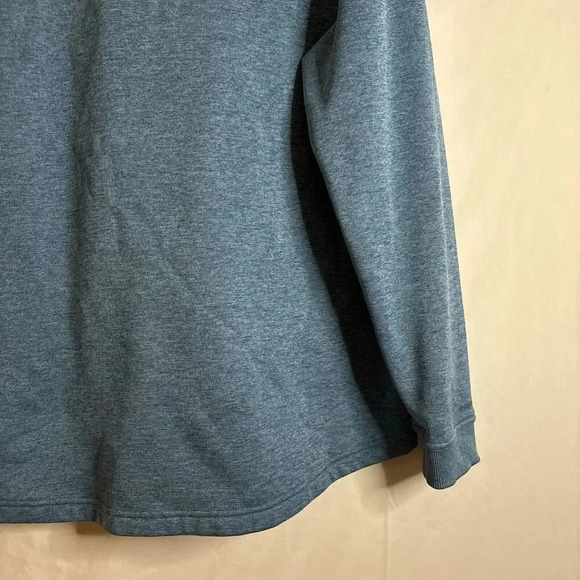 Under Armour Mens 1/4 Zip Sweatshirt Sweaterfleece Storm Loose Coldgear Blue XXL - Picture 13 of 16